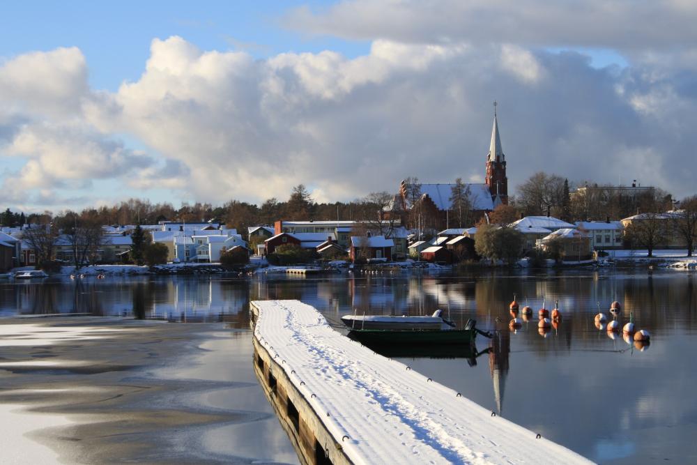 Kristinestad i vintervy