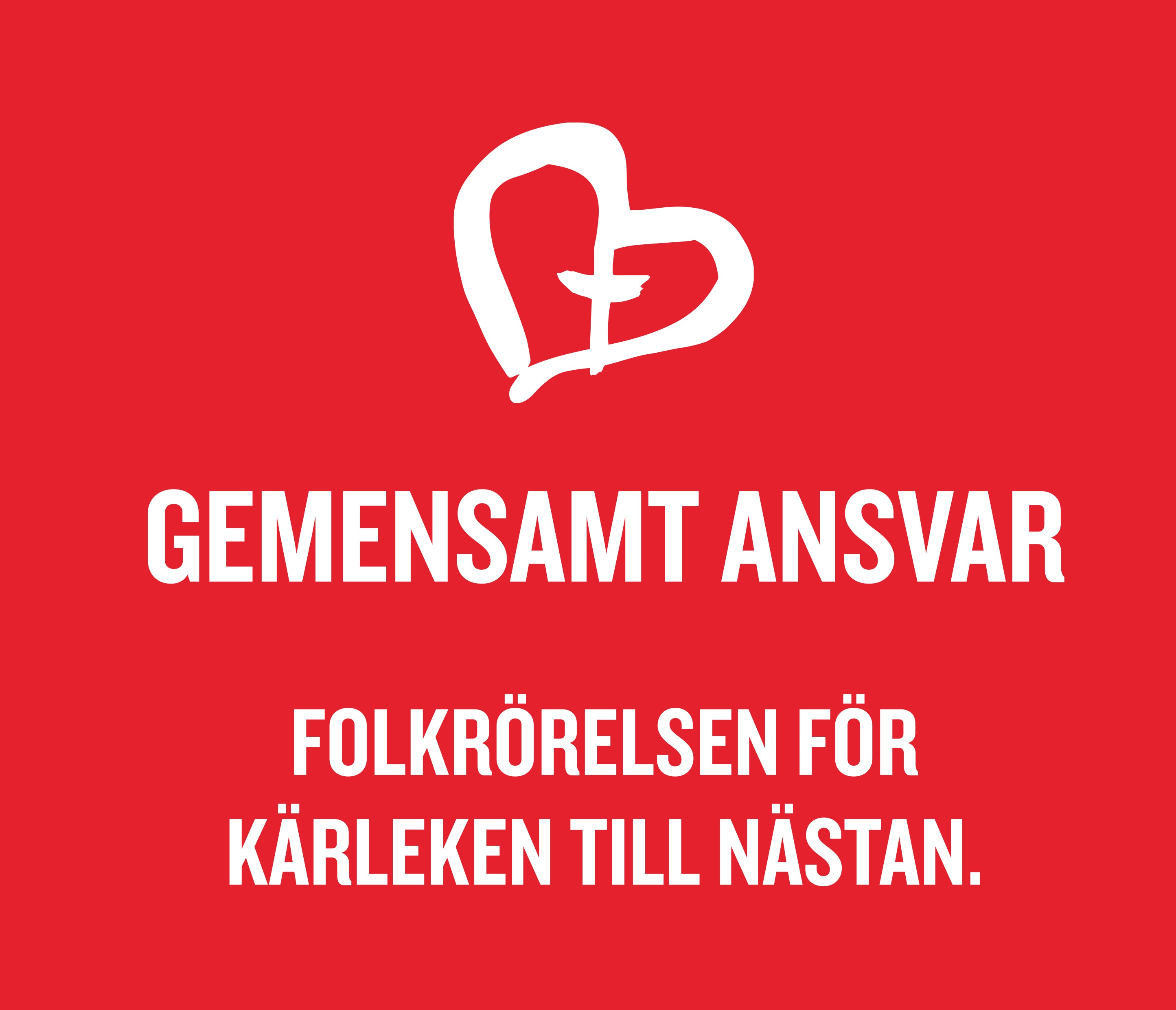 Fastlagssoppa för Gemensamt Ansvar tecknat hjärta med kors i mitten